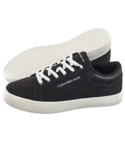 Calvin Klein Classic Cupsole Low Lth In Dc Black/Bright White YM0YM00976 0GM (CK495-a) sports shoes