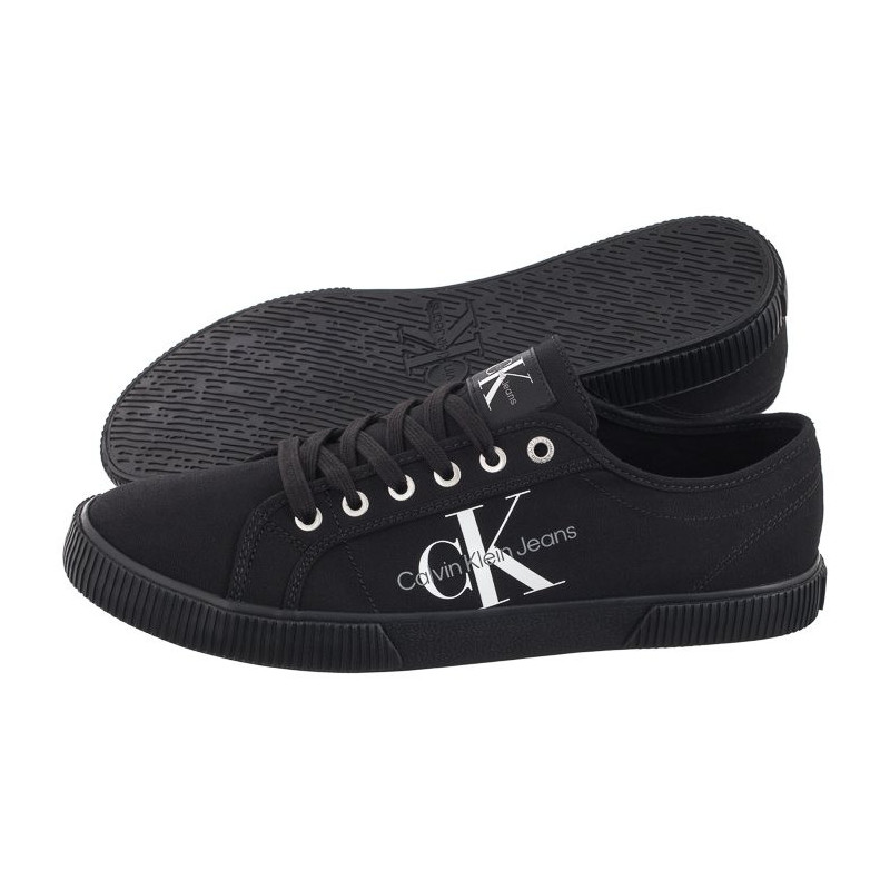 Calvin Klein Ess Vulcanized Low Laceup CS ML Triple Black YM0YM00306 0GL (CK497-a) Sneakers