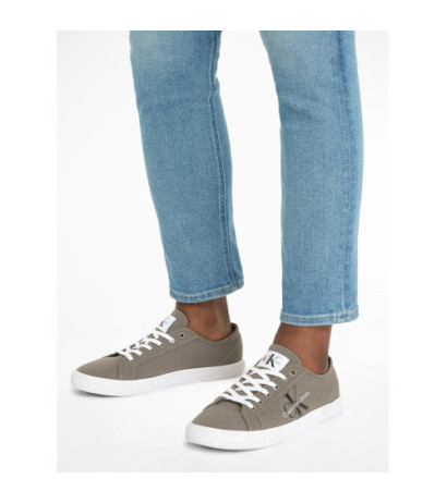 Calvin Klein Ess Vulcanized Low Laceup CS ML Dusty Olive/Bright White YM0YM00306 0IH (CK497-b) Sneakers
