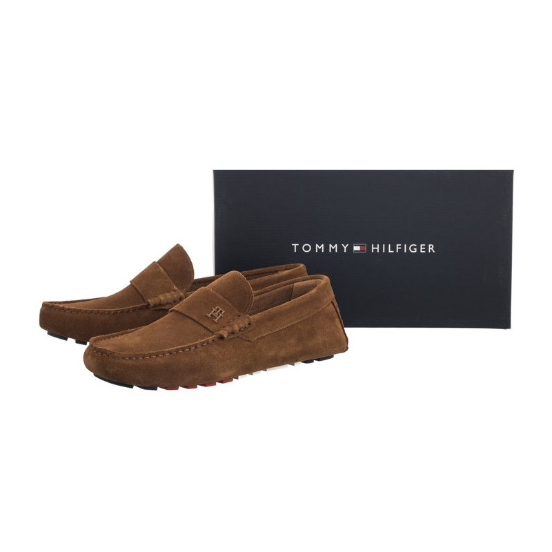 Tommy Hilfiger TH Classic Suede Driver Coconut Grove FM0FM05000 GVQ (TH1092-b) shoes