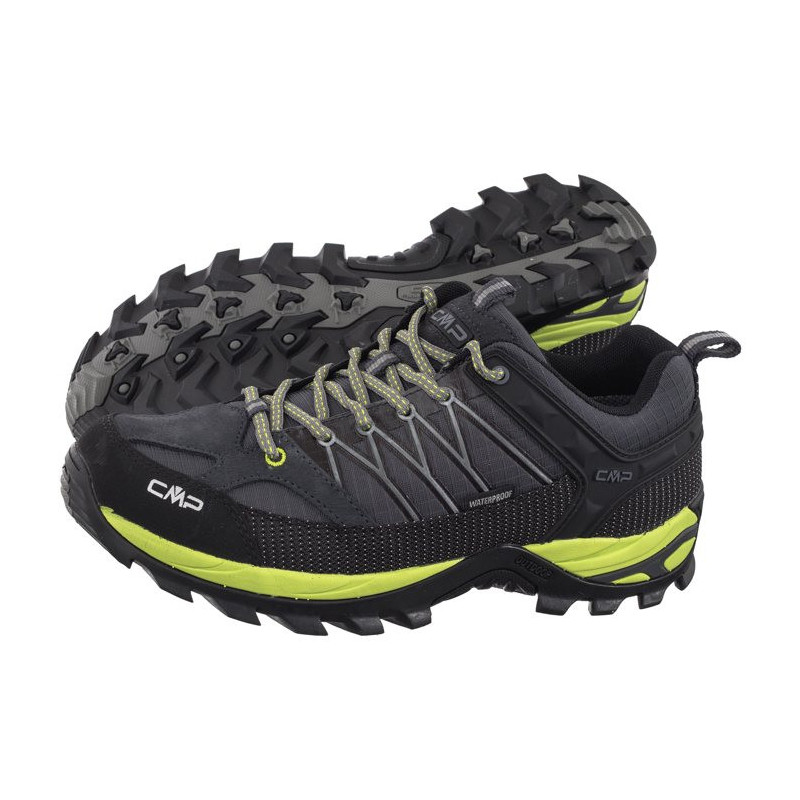 CMP Rigel Low Trekking Shoes Wp 3Q54457 72UN Antracite-Limegreen (CM20-a) shoes