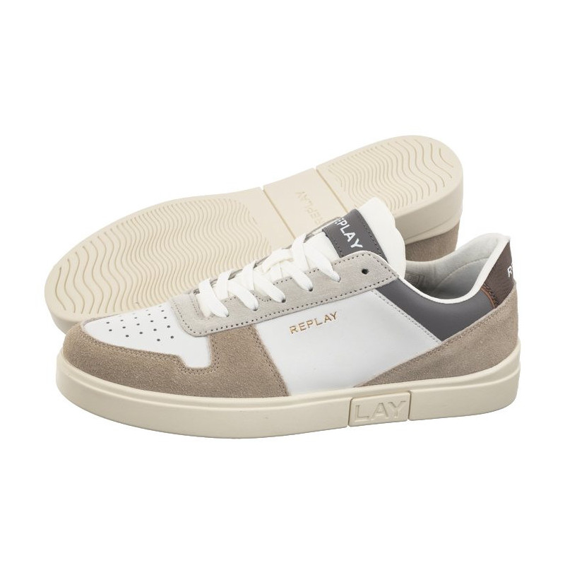 Replay Polys Court 3 GMZ3P.000.C0022L RZ3P0022L 0352 White Beige (RP14-a) sports shoes