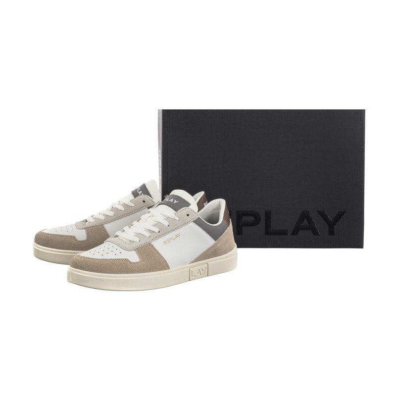 Replay Polys Court 3 GMZ3P.000.C0022L RZ3P0022L 0352 White Beige (RP14-a) sports shoes