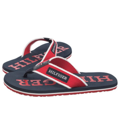 Tommy Hilfiger Patch Hilfiger Beach Sandal Primary Red FM0FM05024 XLG (TH1106-a) shoes