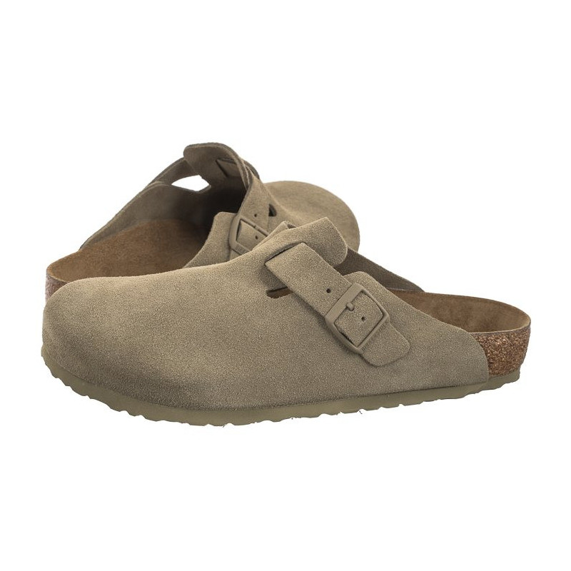 Birkenstock Boston BS Faded Khaki 1025788 (BK265-a) Women's Shoes/Flip Flops
