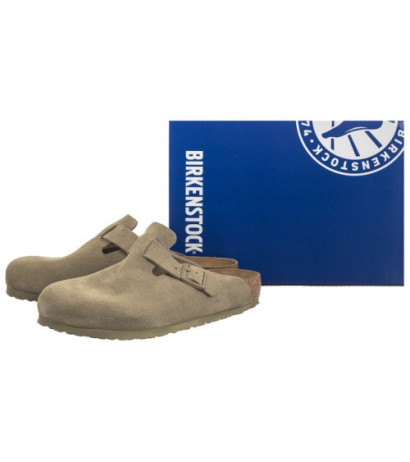 Birkenstock Boston BS Faded Khaki 1025788 (BK265-a) Women's Shoes/Flip Flops