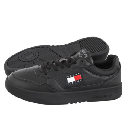 Tommy Hilfiger Tjm Cupsole Leather Ess Black EM0EM01443 BDS (TH1169-a) sports shoes