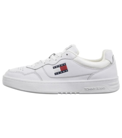 Tommy Hilfiger Tjm Cupsole Leather Ess White EM0EM01443 YBR (TH1169-b) sports shoes