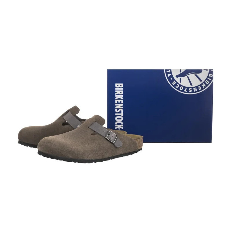 Birkenstock Boston BS Concrete Gray 1029210 (BK273-b) slippers