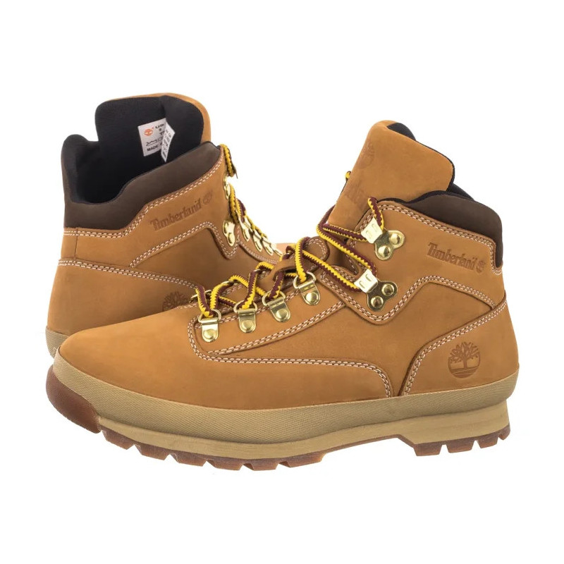 Timberland Euro Hiker Mid Lace Boot Wheat Nubuck 0A2P27 754 (TI136-a) shoes