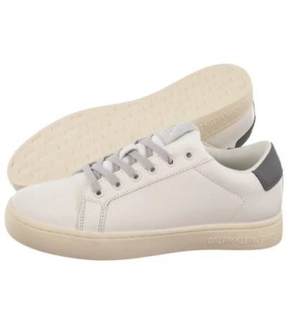 Calvin Klein Classic Cupsole Low Ohb Bright White/Creamy White YM0YM01164 0LD (CK605-a) sports shoes