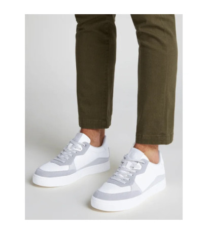 Calvin Klein Classic Cupsole Mg Wmm White/Oyster Mushroom/Formal Grey YM0YM01153 0IR (CK623-a) sports shoes