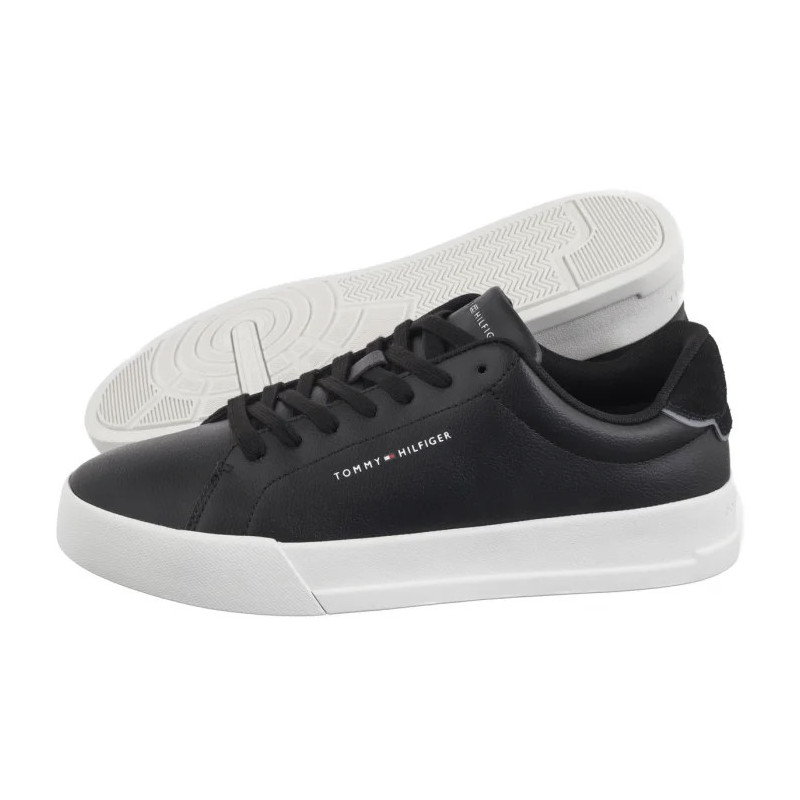 Tommy Hilfiger TH Court Lth Detail Ess Black FM0FM05367 BDS (TH1219-b) sports shoes