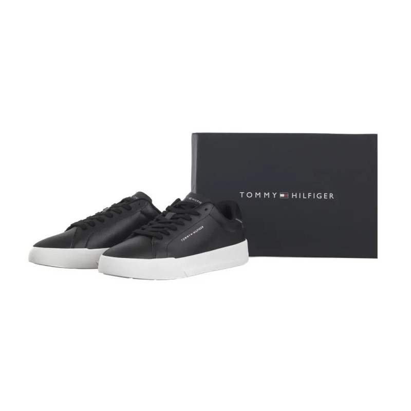 Tommy Hilfiger TH Court Lth Detail Ess Black FM0FM05367 BDS (TH1219-b) sports shoes