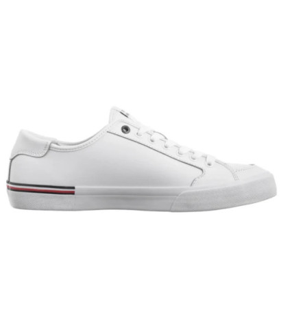 Tommy Hilfiger Core Corporate Vulc Leather White FM0FM05399 YBS (TH1255-a) Sneakers