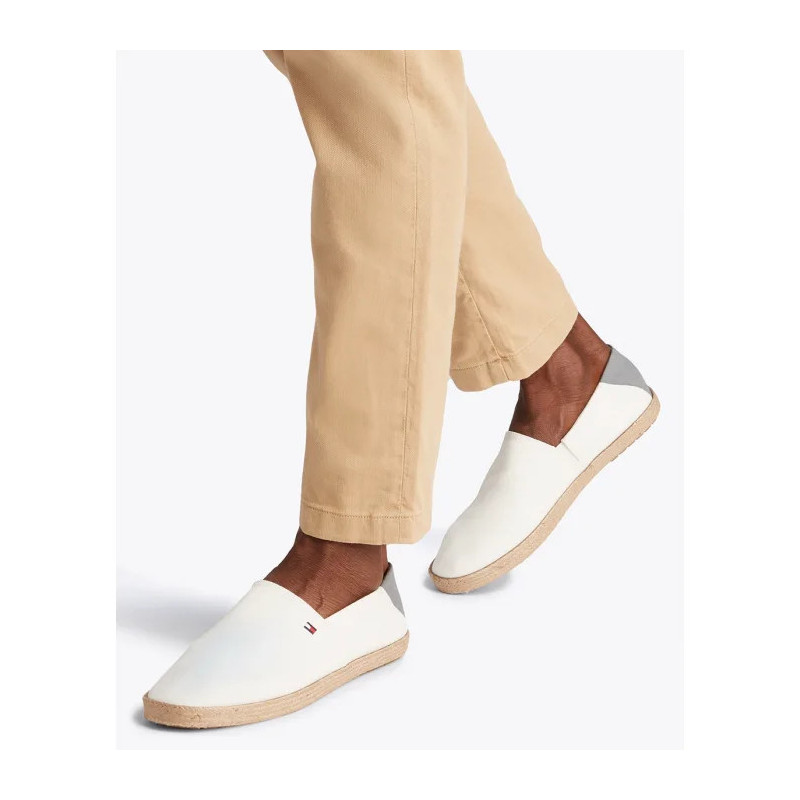 Tommy Hilfiger Hilfiger Espadrille Core Textile Ecru FM0FM05353 YBL (TH1260-b) shoes