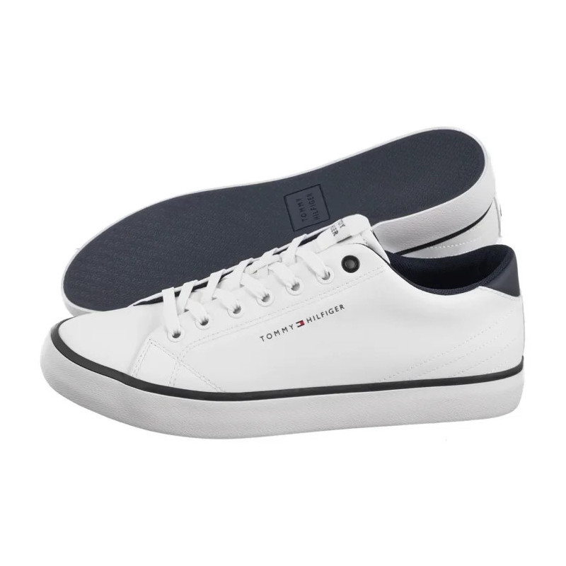 Tommy Hilfiger TH Hi Vulc Core Low Leather White FM0FM05041 YBS (TH1267-a) sports shoes