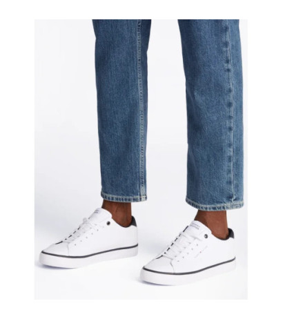 Tommy Hilfiger TH Hi Vulc Core Low Leather White FM0FM05041 YBS (TH1267-a) sports shoes