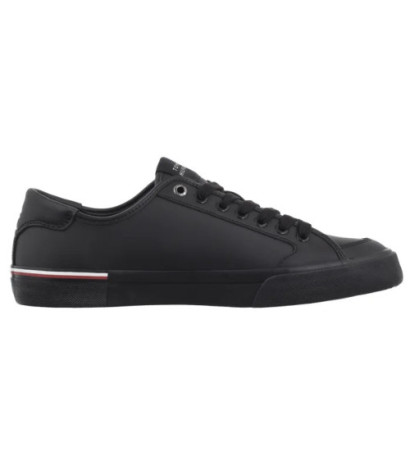 Tommy Hilfiger Core Corporate Vulc Leather Black FM0FM05399 BDS (TH1255-b) Sneakers