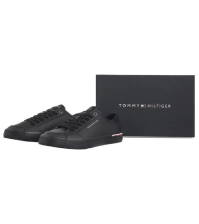 Tommy Hilfiger Core Corporate Vulc Leather Black FM0FM05399 BDS (TH1255-b) Sneakers