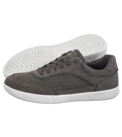 Geox U Rieti A - Canvas+Nbk Synt.Le Dk.Grey U5570A 010EK C9002 (GE210-a) sports shoes