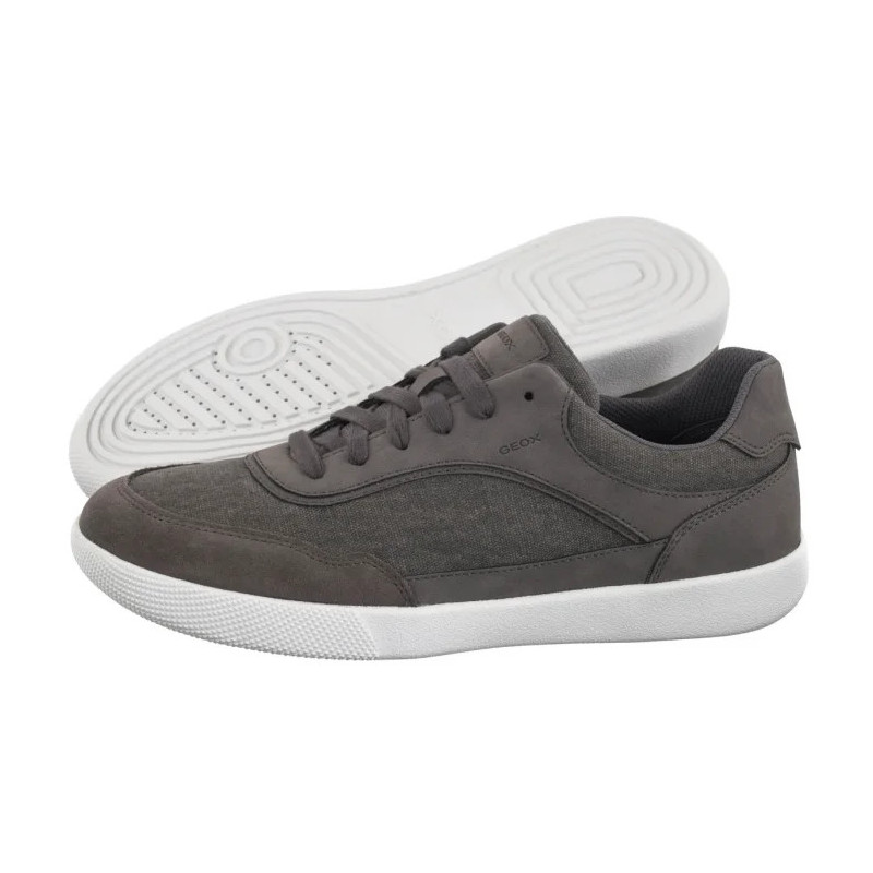 Geox U Rieti A - Canvas+Nbk Synt.Le Dk.Grey U5570A 010EK C9002 (GE210-a) sports shoes