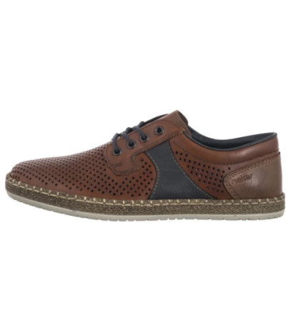 Rieker Brązowe Ażurowe B5214-24 Brown (RI247-a) shoes