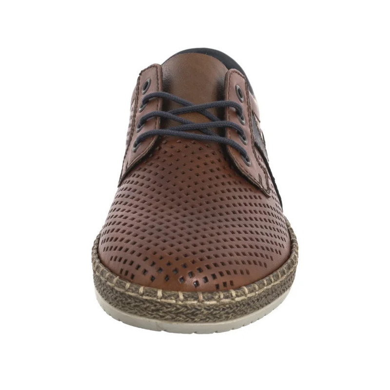 Rieker Brązowe Ażurowe B5214-24 Brown (RI247-a) shoes