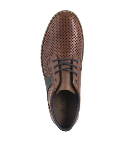 Rieker Brązowe Ażurowe B5214-24 Brown (RI247-a) shoes