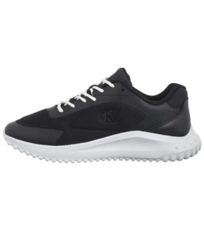 Calvin Klein Eva Runner Low Mesh Mix Ck Black/Bright White YM0YM01185 0GM (CK649-a) sports shoes
