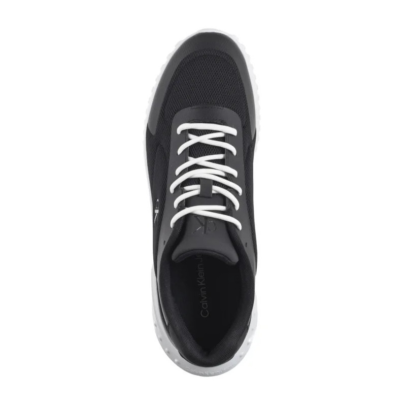 Calvin Klein Eva Runner Low Mesh Mix Ck Black/Bright White YM0YM01185 0GM (CK649-a) sports shoes