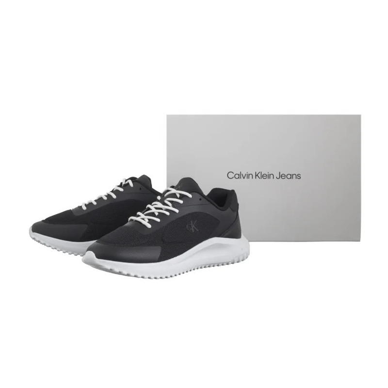 Calvin Klein Eva Runner Low Mesh Mix Ck Black/Bright White YM0YM01185 0GM (CK649-a) sports shoes
