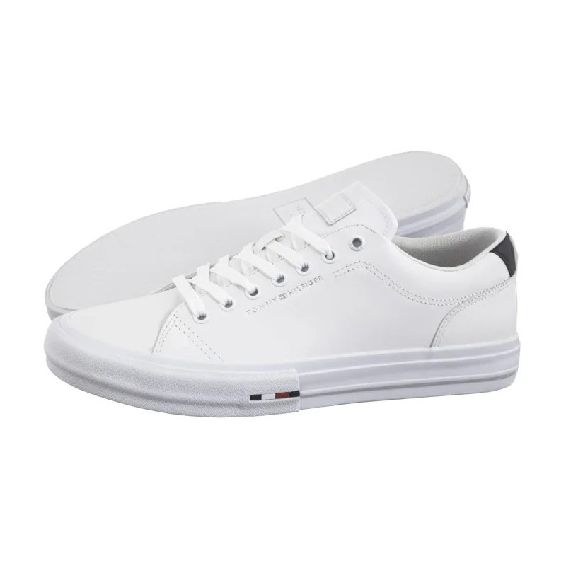 Tommy Hilfiger TH Hi Vulc Street Lth Patch White/Desert Sky FM0FM05312 0K5 (TH1326-a) Sneakers