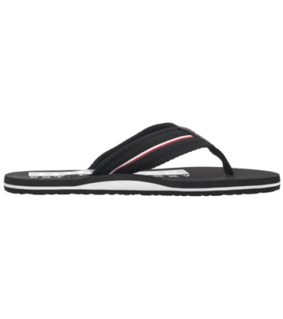 Tommy Hilfiger Corporate Hilfiger Beach Sandal Black FM0FM05436 BDS (TH1321-b) shoes
