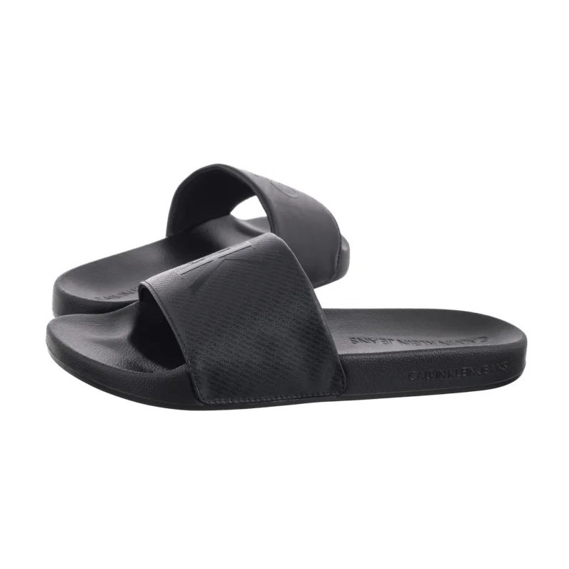 Calvin Klein Slide Aop Print Triple Black YM0YM01269 0GJ (CK650-a) slippers