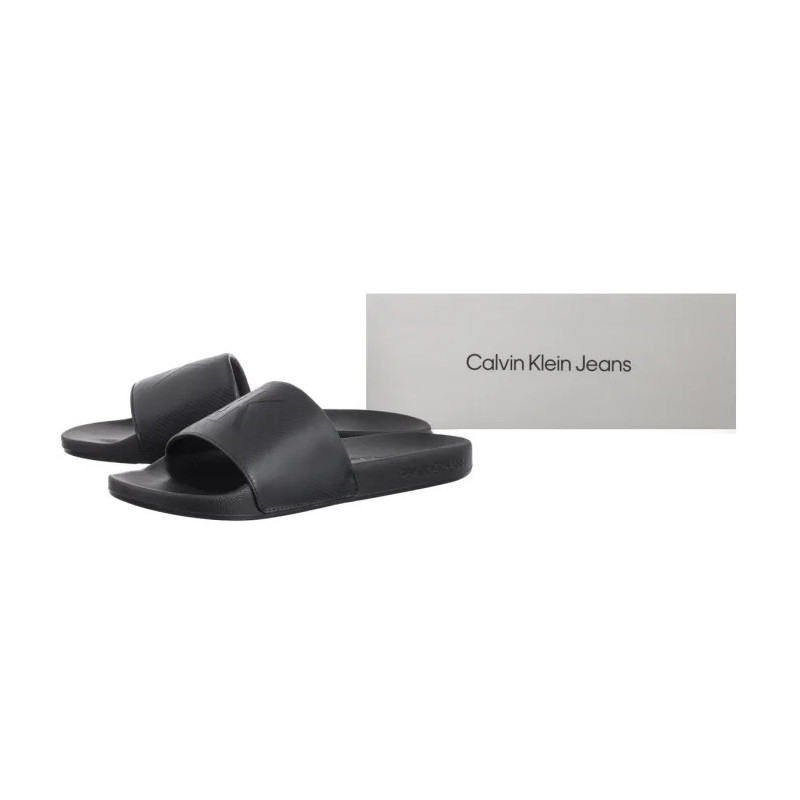 Calvin Klein Slide Aop Print Triple Black YM0YM01269 0GJ (CK650-a) slippers