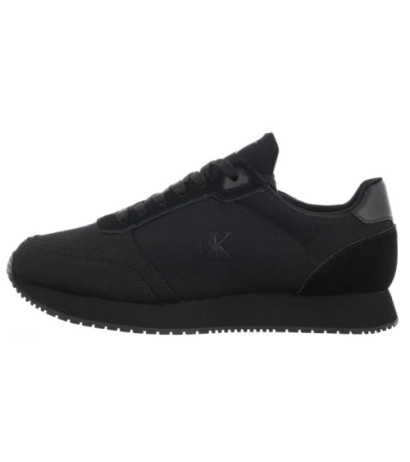 Calvin Klein Runner Sock Laceup Mg Canvas Triple Black YM0YM01217 0GJ (CK654-a) sports shoes