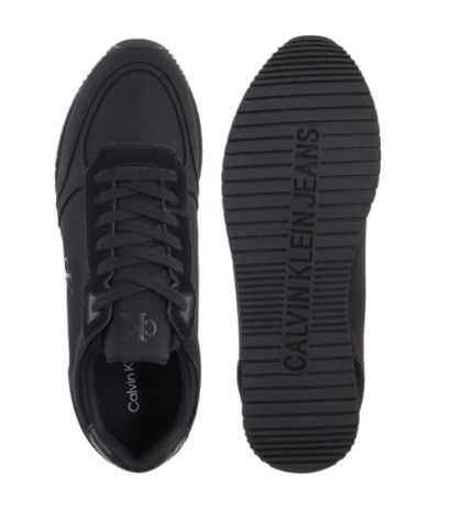 Calvin Klein Runner Sock Laceup Mg Canvas Triple Black YM0YM01217 0GJ (CK654-a) sports shoes