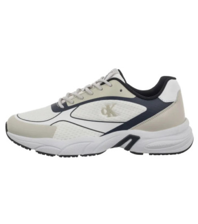 Calvin Klein Retro Tennis Low Knit Mix Bright White/Calvin Navy/Silver B YM0YM01310 0LD (CK655-a) sports shoes