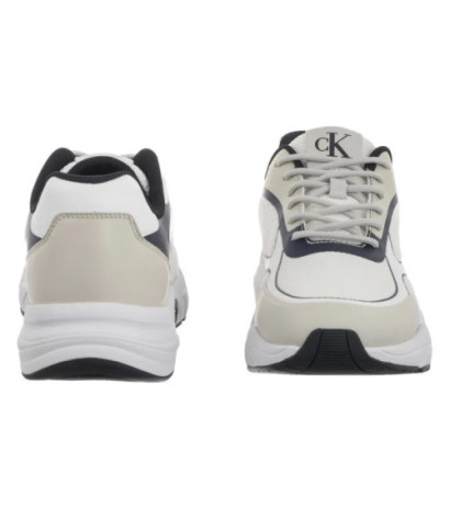 Calvin Klein Retro Tennis Low Knit Mix Bright White/Calvin Navy/Silver B YM0YM01310 0LD (CK655-a) sports shoes