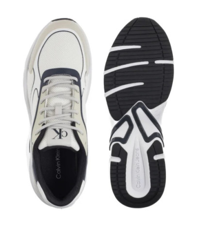 Calvin Klein Retro Tennis Low Knit Mix Bright White/Calvin Navy/Silver B YM0YM01310 0LD (CK655-a) sports shoes