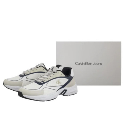 Calvin Klein Retro Tennis Low Knit Mix Bright White/Calvin Navy/Silver B YM0YM01310 0LD (CK655-a) sports shoes