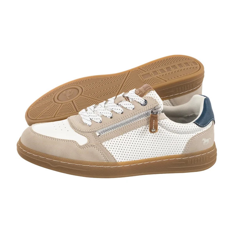 Mustang Beżowe/Białe 4204-301-397 (MU574-d) shoes