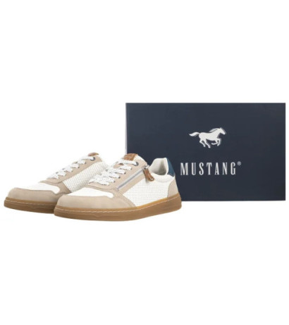 Mustang Beżowe/Białe 4204-301-397 (MU574-d) shoes