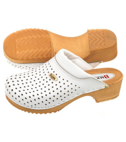 Buxa Supercomfort Białe F11 (BX2-b) Women's Shoes/Flip Flops