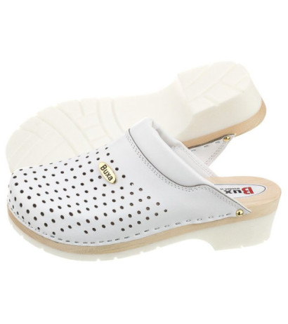 Buxa Supercomfort Białe FPU11 (BX4-b) Women's Shoes/Flip Flops
