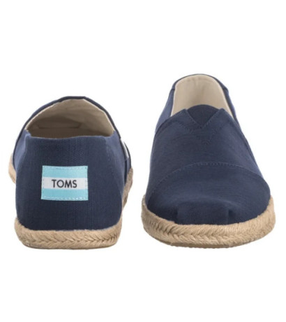 Toms Alpargata Rope Navy Recycled Cotton Slubby Woven 10019912 (TS49-a) shoes