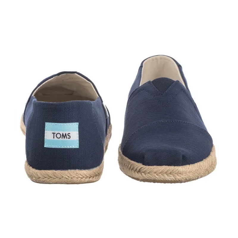 Toms Alpargata Rope Navy Recycled Cotton Slubby Woven 10019912 (TS49-a) shoes