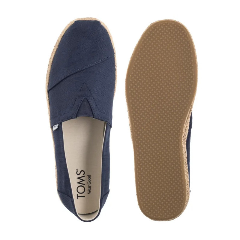 Toms Alpargata Rope Navy Recycled Cotton Slubby Woven 10019912 (TS49-a) shoes