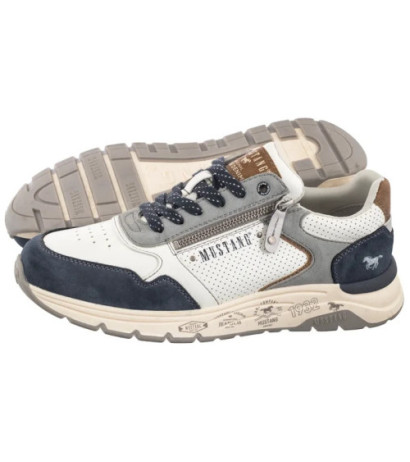 Mustang Białe 4200-302-834 (MU591-a) sports shoes